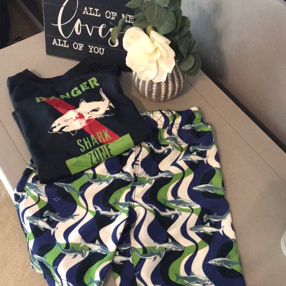 Rash guard & Swim short set